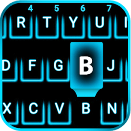 Neon Blue Smart keyboard आइकन