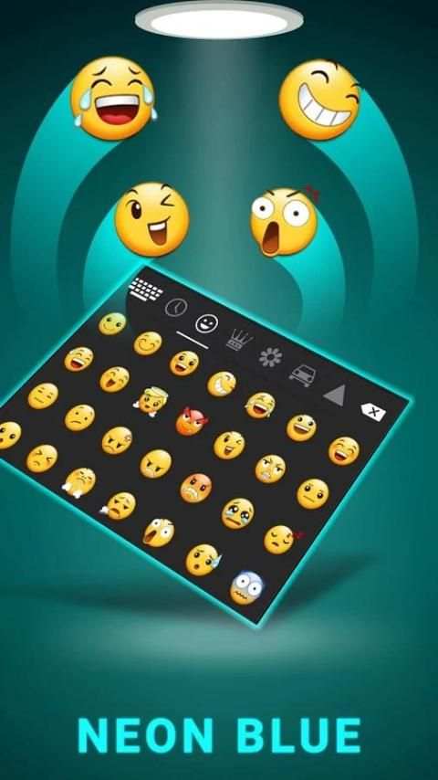 Neon Blue Smart keyboard screenshot 4