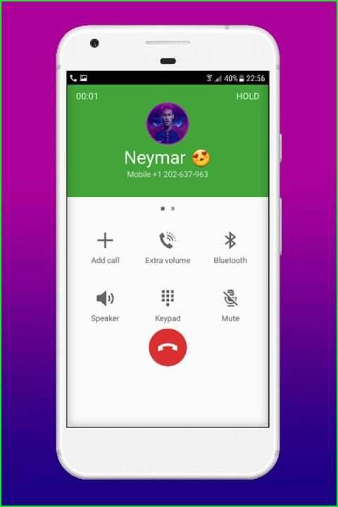 Fake Call From Neymar Jr 1 تصوير الشاشة