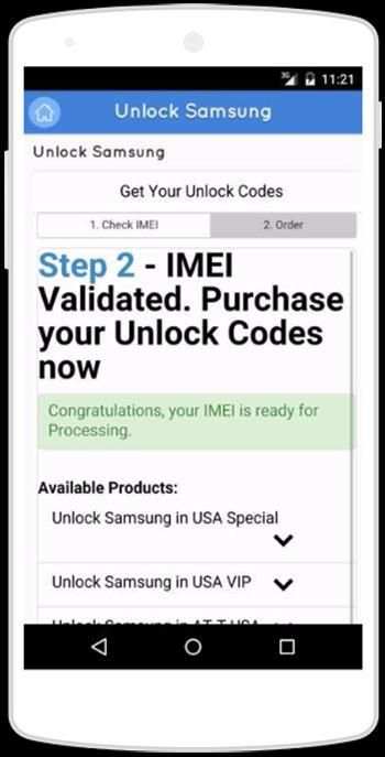 Samsung Simlock Service 4 تصوير الشاشة