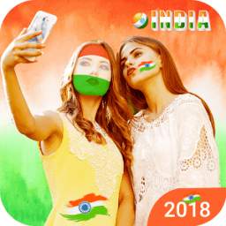 Indian Flag Face Photo Editor
