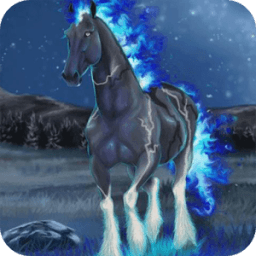 Horse with fiery mane live wp icon