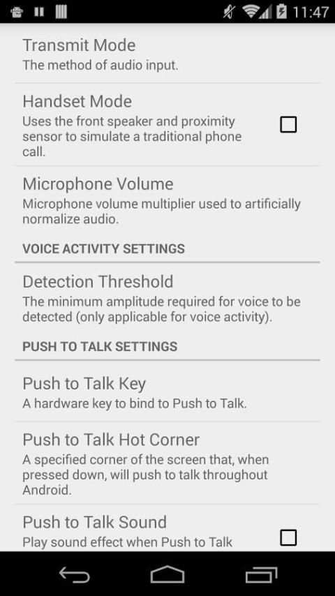 Plumble - Mumble VOIP (Free) скриншот 2