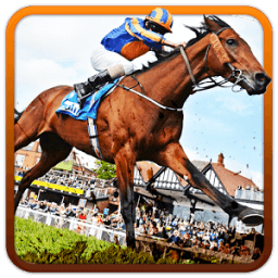 Racing Horse Rider Jump Race Derby Simulator Game أيقونة