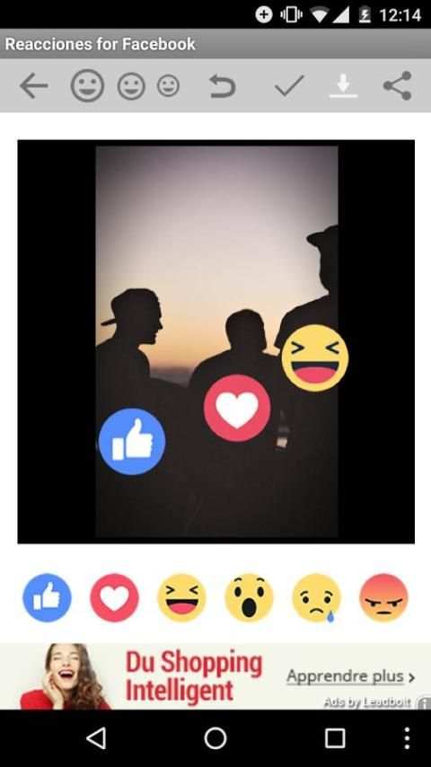 Reacciones for Facebook screenshot 1