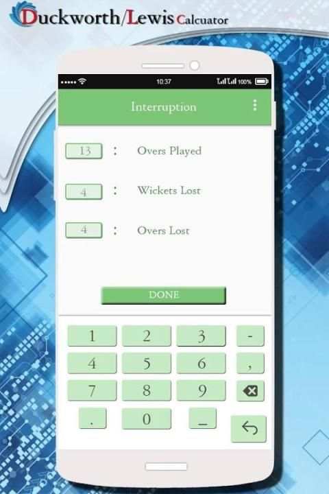 Duckworth Lewis Calculator- DL Calculator screenshot 4