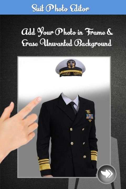 Pilot Man Photo Suit Editor 3 تصوير الشاشة