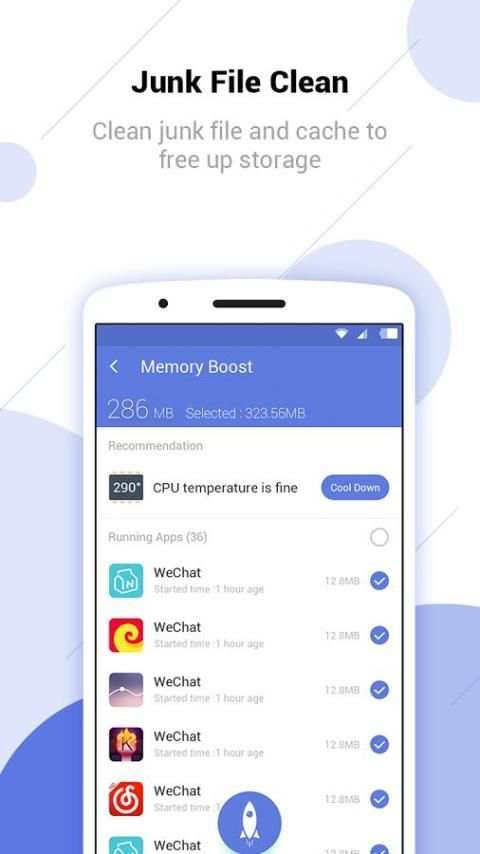 LityStorm Clean - Boost, Junk file clean, applock screenshot 4