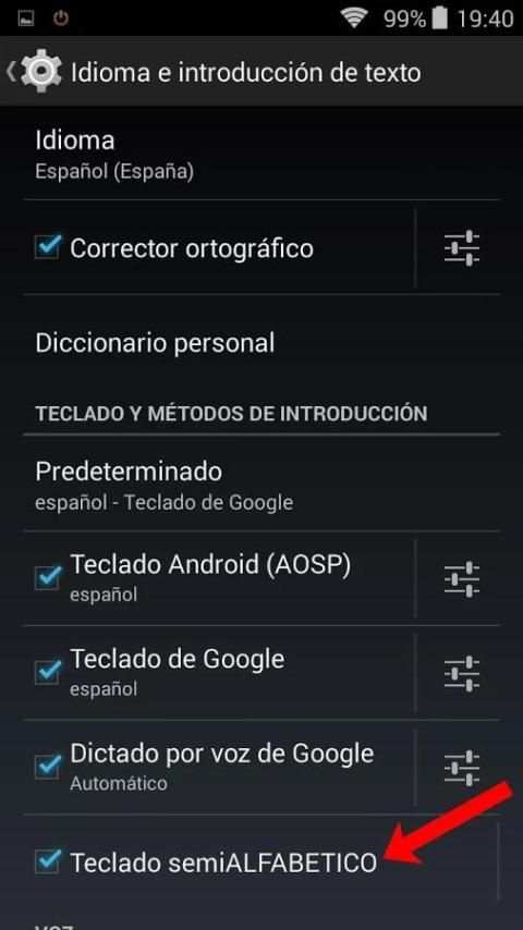Teclado rápido Semi ALFABÉTICO screenshot 4