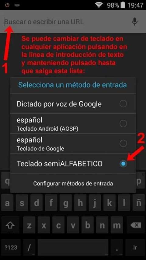 Teclado rápido Semi ALFABÉTICO screenshot 3