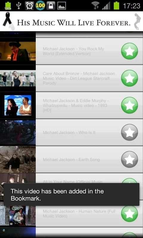 Michael Jackson MV स्क्रीनशॉट 5
