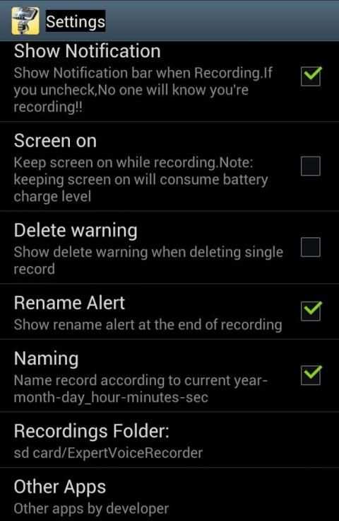 Expert Voice Recorder screenshot 3