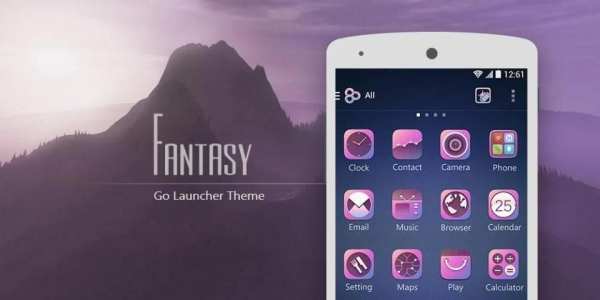 (Free)Fantasy GO LauncherTheme स्क्रीनशॉट 1