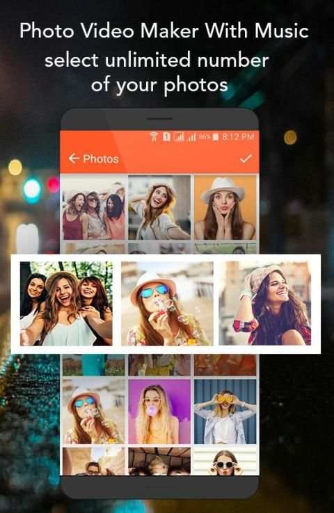Photo Video Maker With Music स्क्रीनशॉट 2
