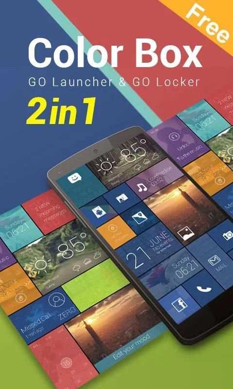 (FREE) Color Box 2 In 1 Theme скриншот 7