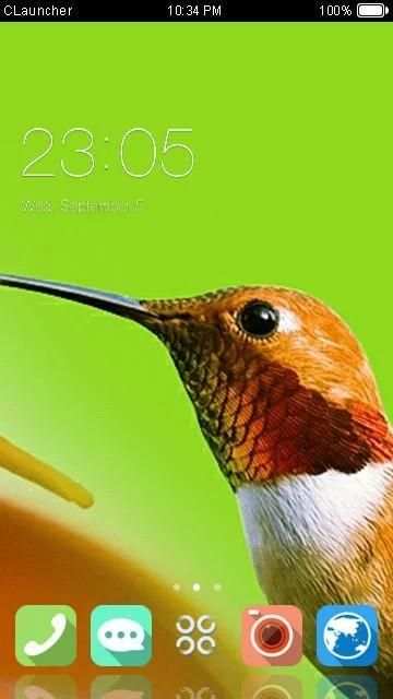 Cute Bird Theme CLauncher स्क्रीनशॉट 3