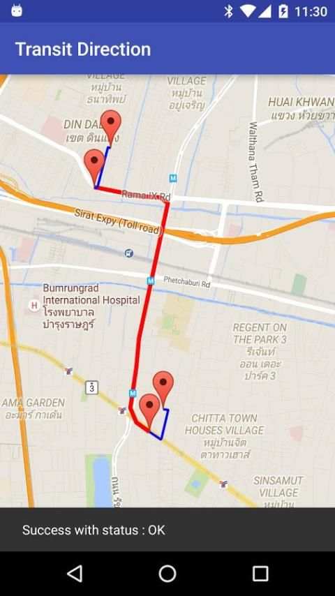 Demo App for Direction Library स्क्रीनशॉट 3