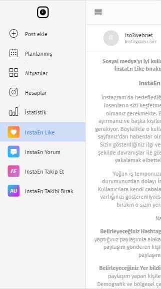 InstaEn İnstagram paylaşım planlama ve zamanlama screenshot 2