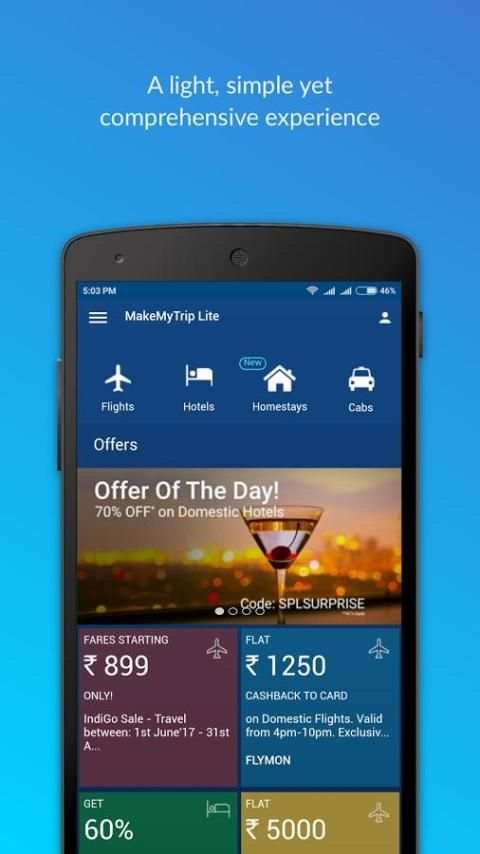 MakeMyTrip Lite - Flights and Hotels booking screenshot 8