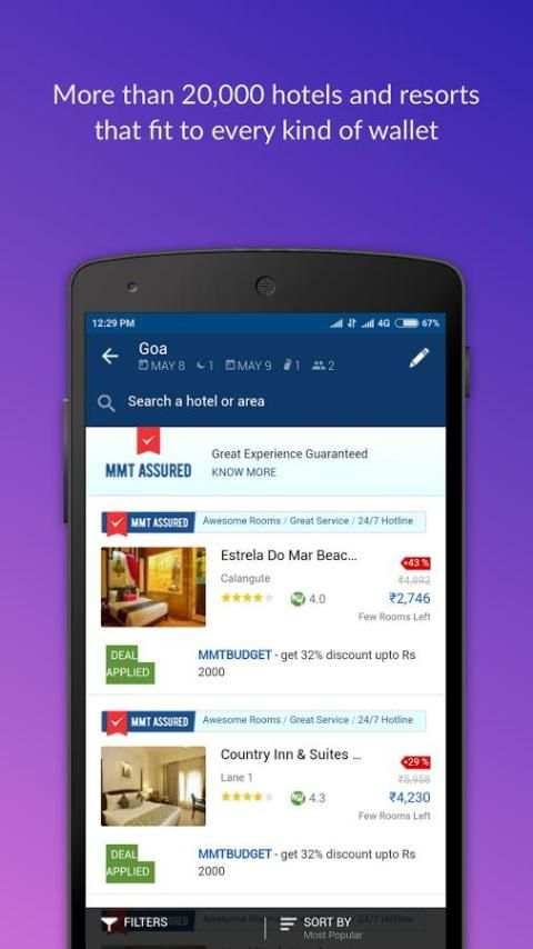 MakeMyTrip Lite - Flights and Hotels booking screenshot 5