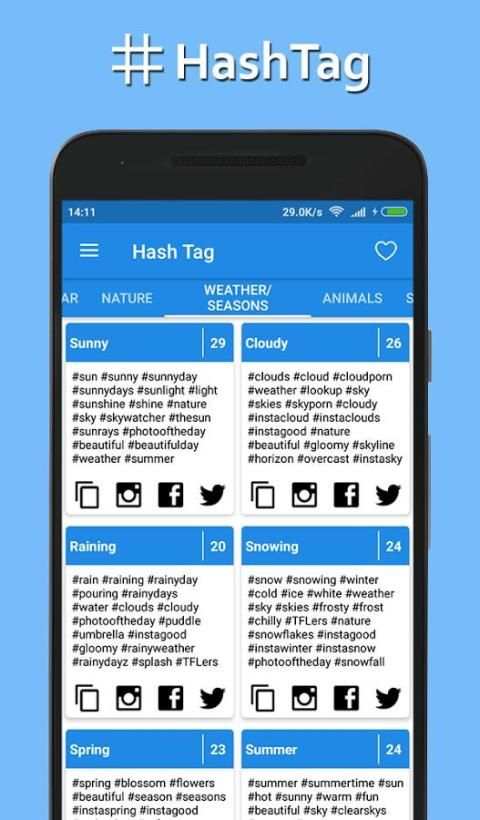 Best Hash Tags for Instagram screenshot 1