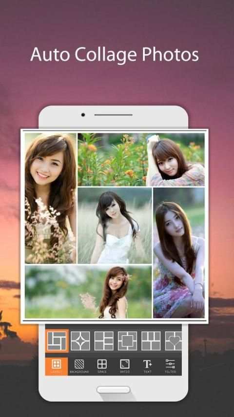 Auto Collage Photo & Grid Maker 7 تصوير الشاشة