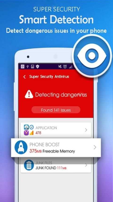 Super security Antivirus,Cleaner, Booster screenshot 1