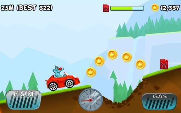Oggy Hill Car Racing स्क्रीनशॉट 3