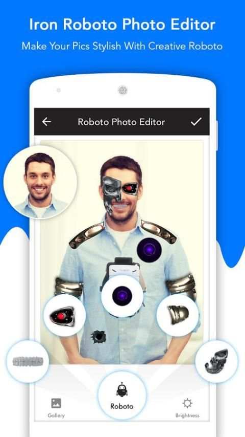 Iron Roboto Photo Editor 4 تصوير الشاشة