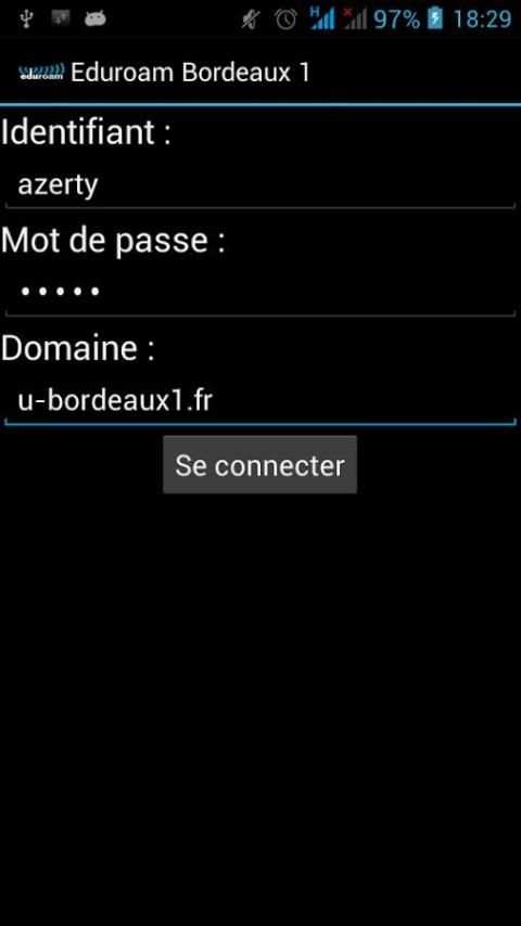Configuration Eduroam скриншот 1