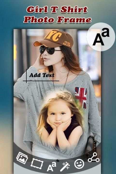 Girl T-Shirt Photo Frame screenshot 4