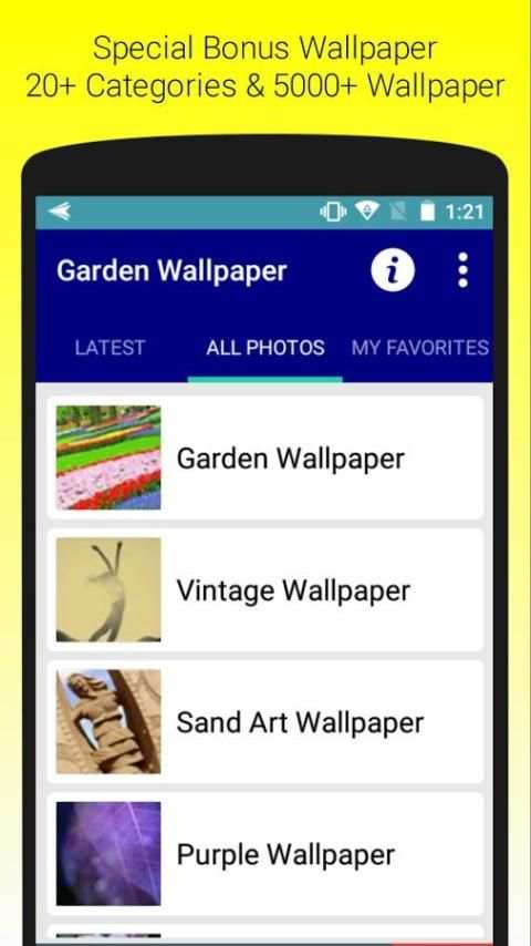 Garden Wallpaper HD Free 1 تصوير الشاشة