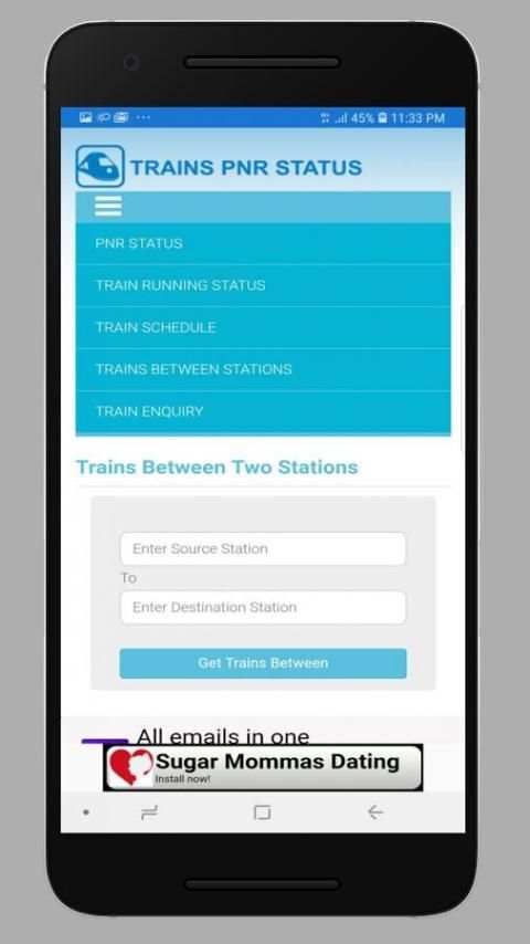 Indian Train Enquiry स्क्रीनशॉट 1