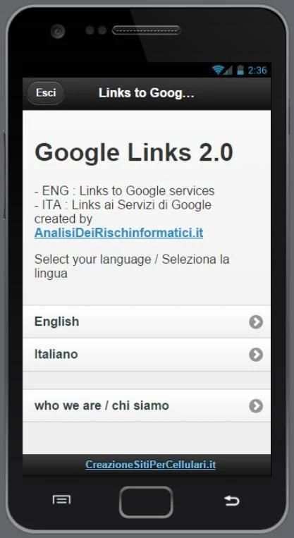 Links to © Google Services screenshot 12