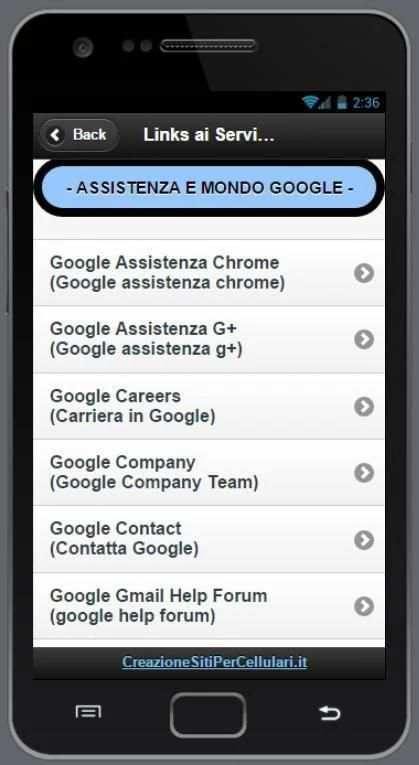 Links ai Servizi © Google स्क्रीनशॉट 10