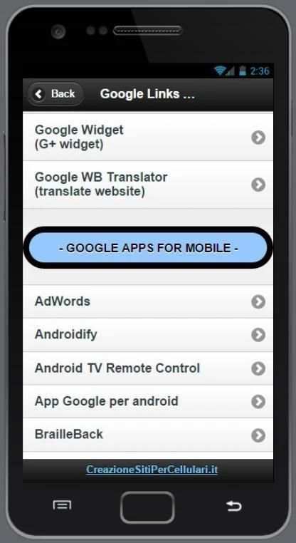 Links to © Google Services screenshot 5