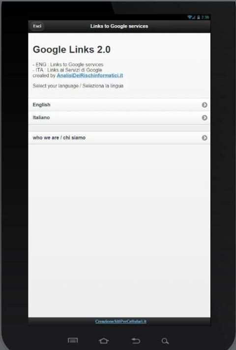 Links to © Google Services screenshot 4
