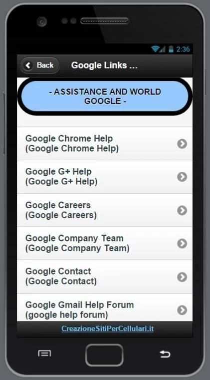 Links to © Google Services screenshot 10