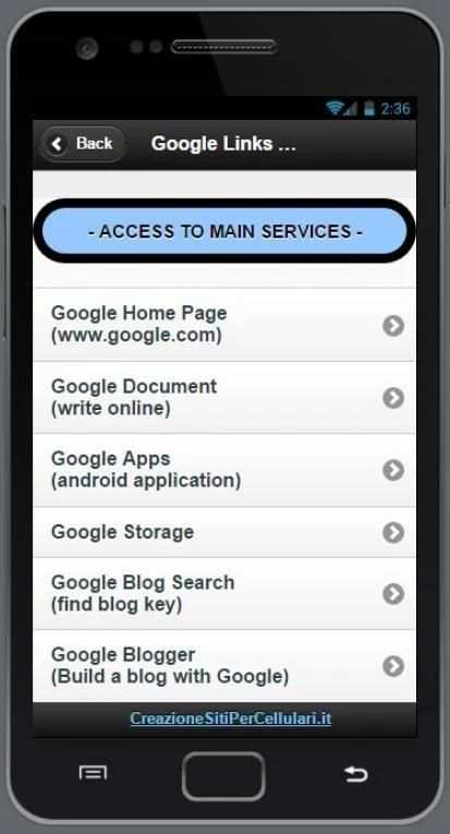 Links to © Google Services screenshot 11