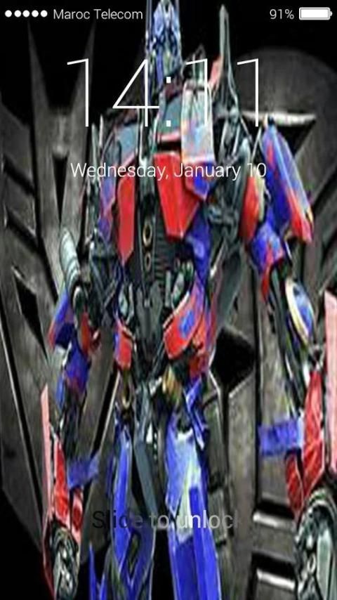 Optimus Prime Lock Screen 4K screenshot 1