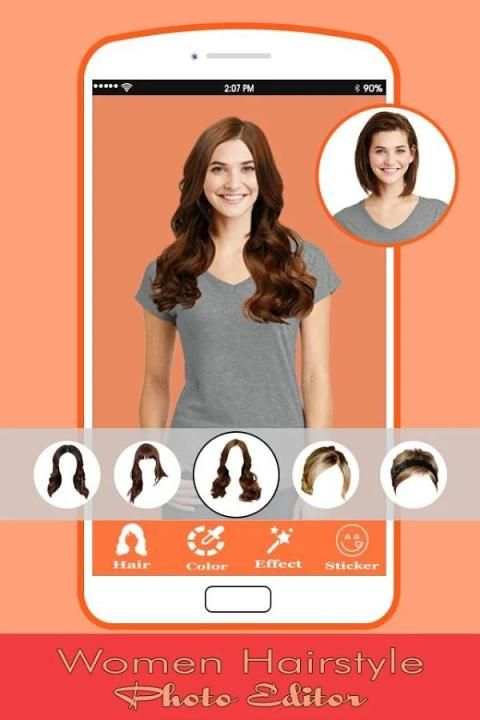 Woman Hair Styles Photo Editor : Women Hair Styles 5 تصوير الشاشة