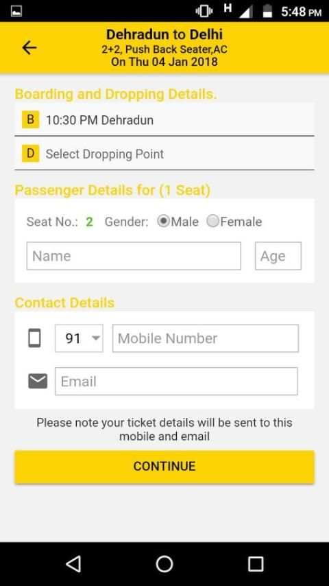 Taj Express Bus Service screenshot 2