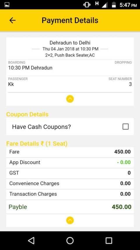 Taj Express Bus Service screenshot 1