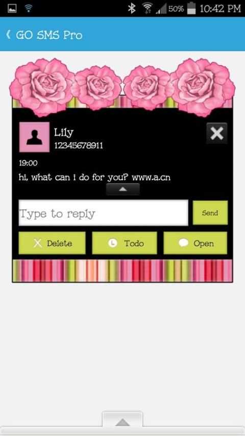 GO SMS - SCS216 screenshot 1