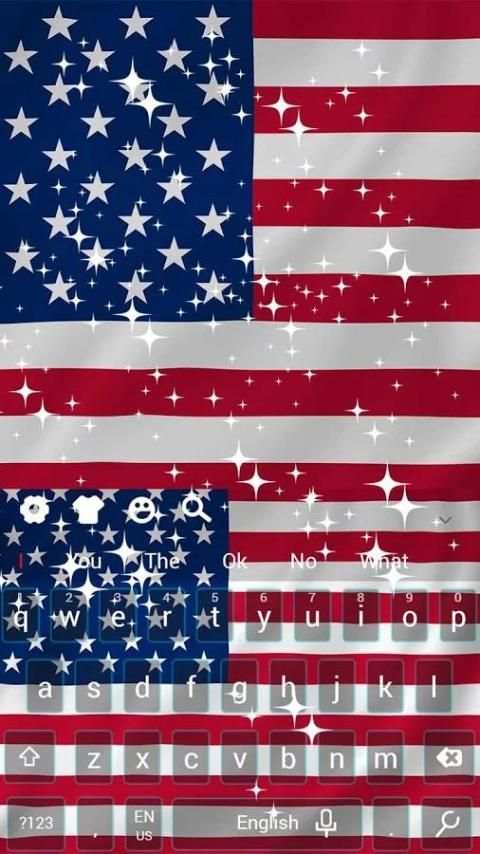2018 American keyboard Theme screenshot 1