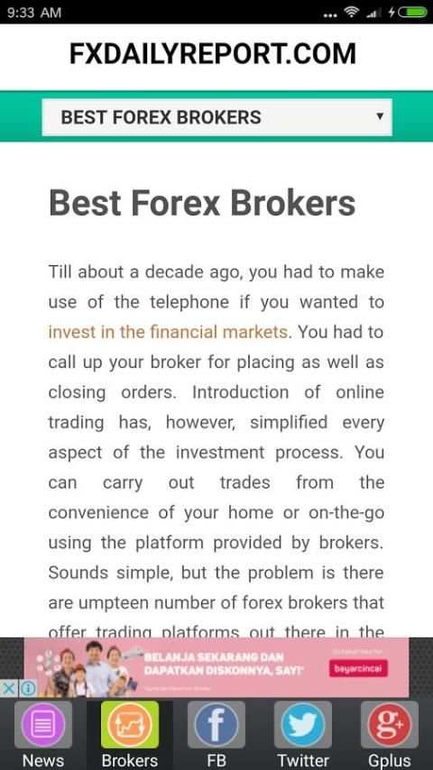 FXDailyReport.com - Forex CFDs Stock Market news 2 تصوير الشاشة