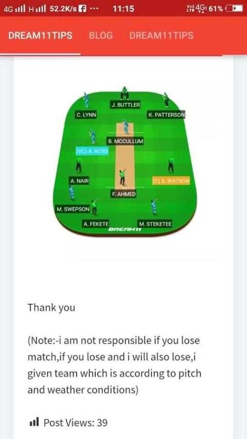 Dream11 tips screenshot 3