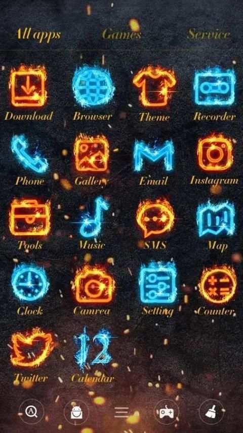 Skulls Go Launcher Theme screenshot 3