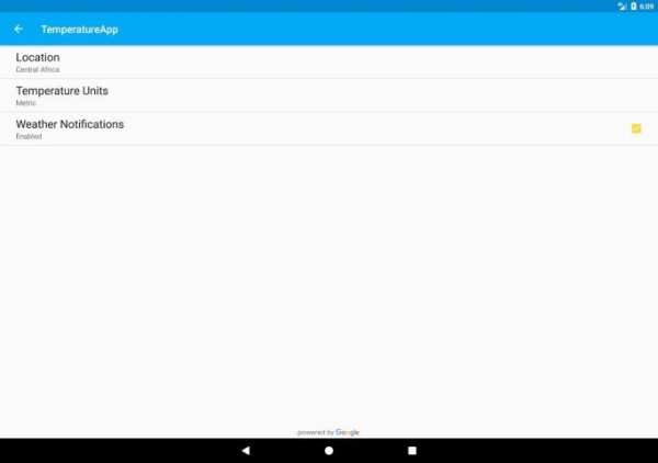 TemperatureApp screenshot 2