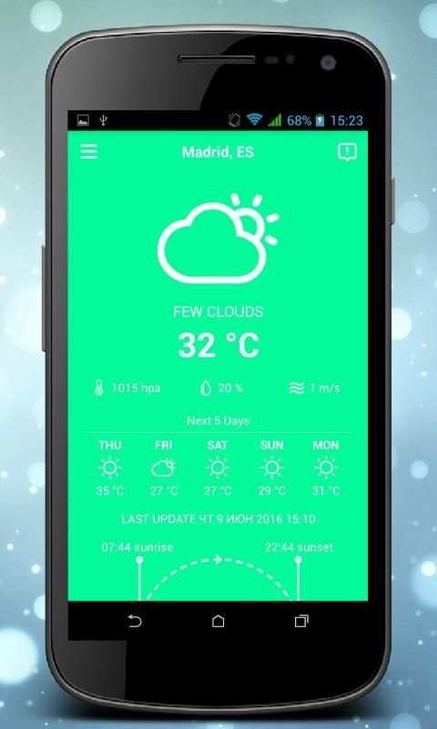 Weather world screenshot 1